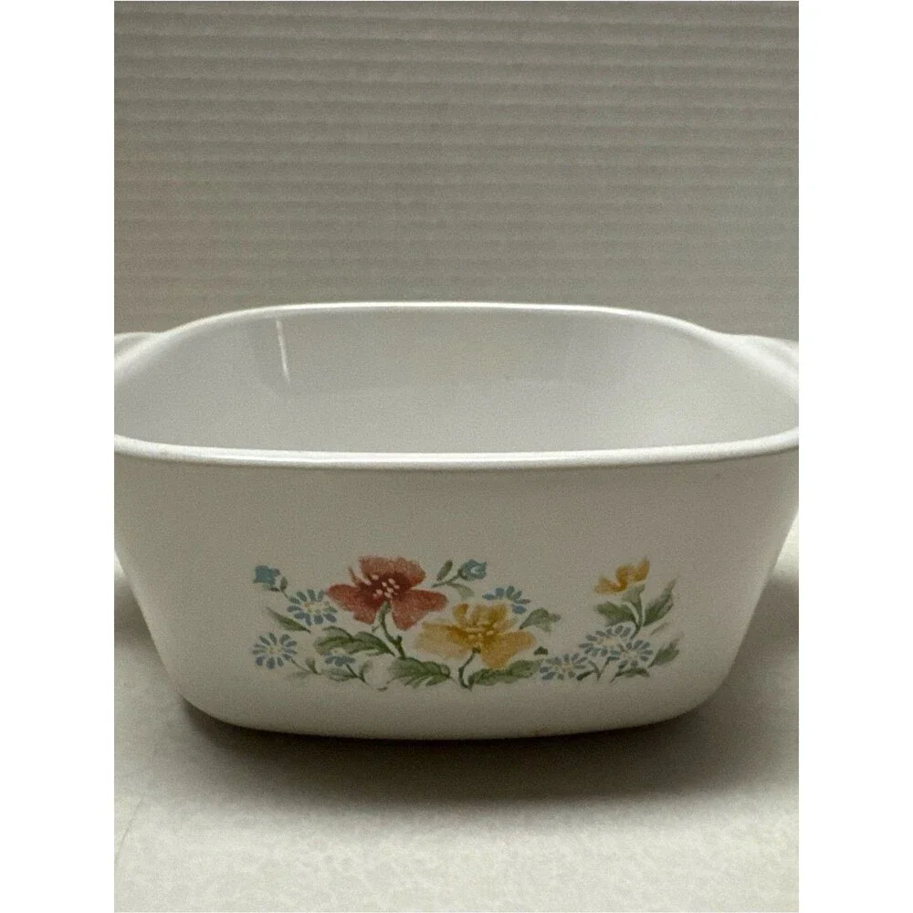 Corning Ware Wild Flower Pattern P-43-B Petite Casserole Dish Petite No Lid Rare